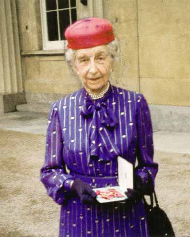Marguerite with her OBE (Click on Picture to View Full Size)